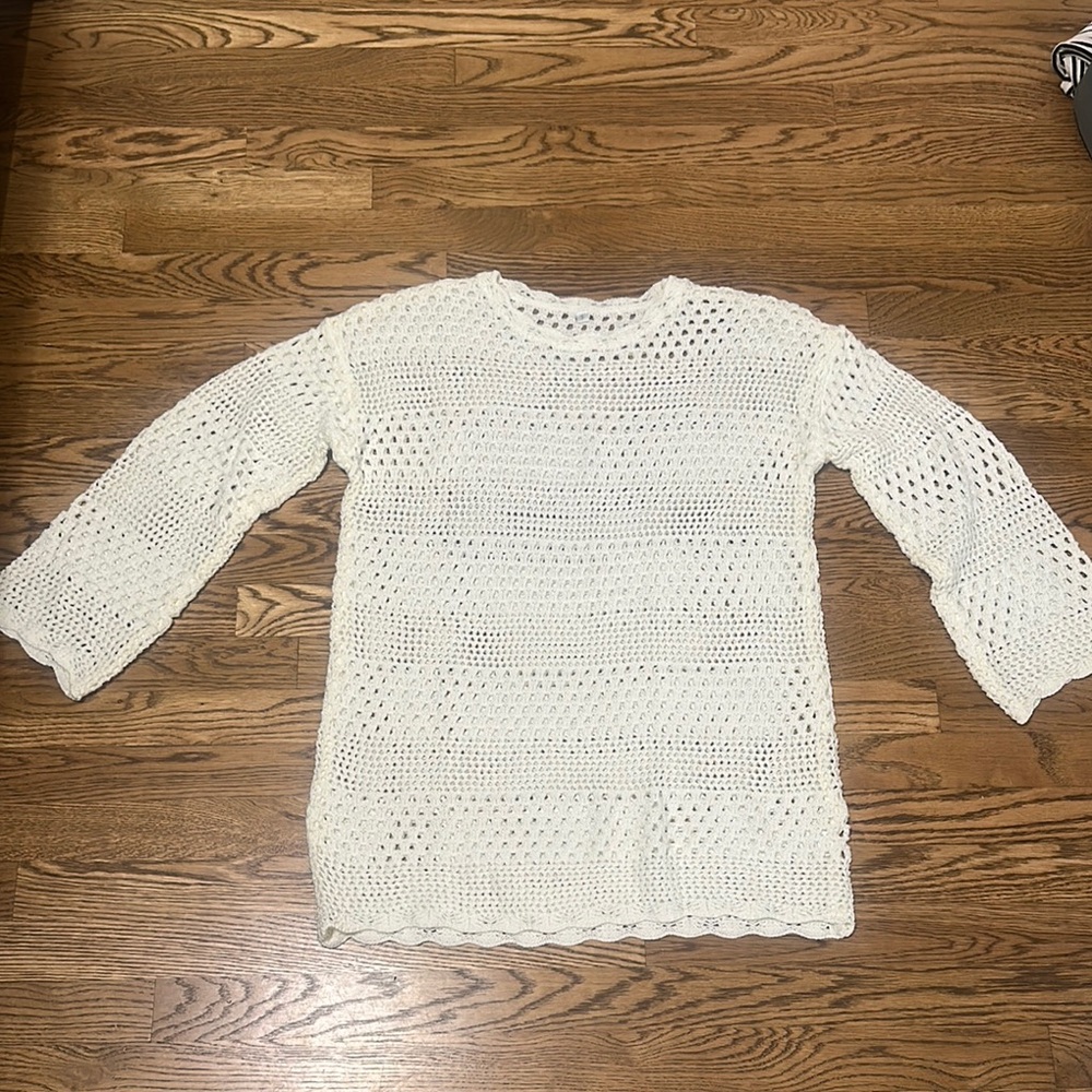 Cream beach/pool swim cover up